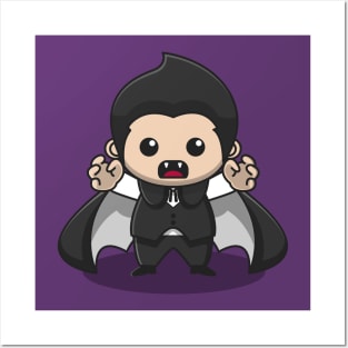 cute dracula Posters and Art